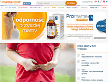 Tablet Screenshot of mamazone.pl