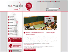 Tablet Screenshot of mamazone.de